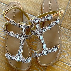 Mystique Maui Flat Sandal Rose Gold sz 9